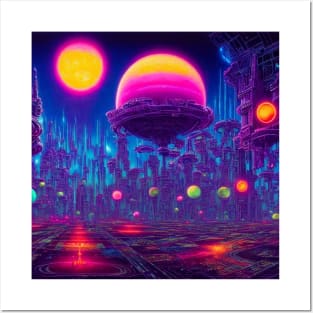 Orbs Mysterious Astral City Posters and Art